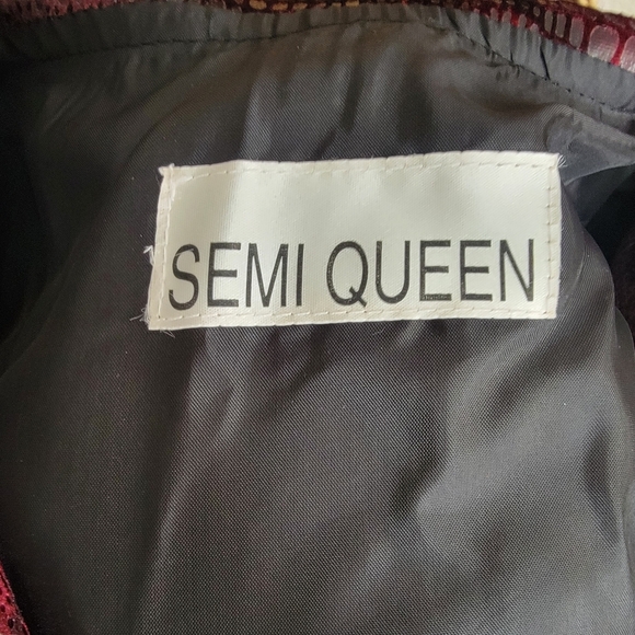 Semi Queen Velour Animal Print Bomber Jacket - Picture 5 of 6